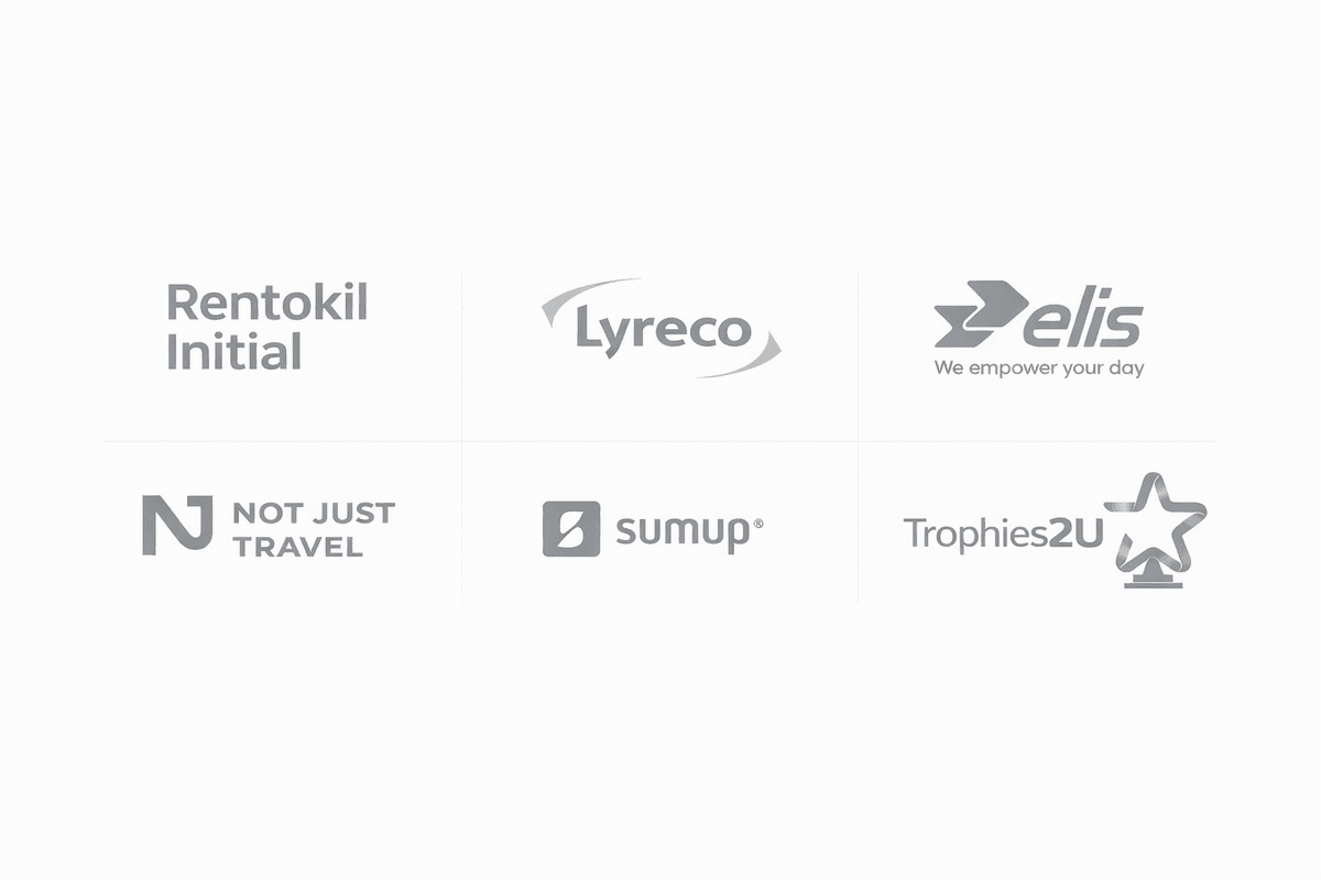 Logos of organisations Luke Daniel has delivered sales training for.